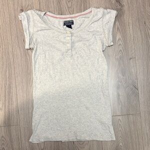 Gray Henley Tee